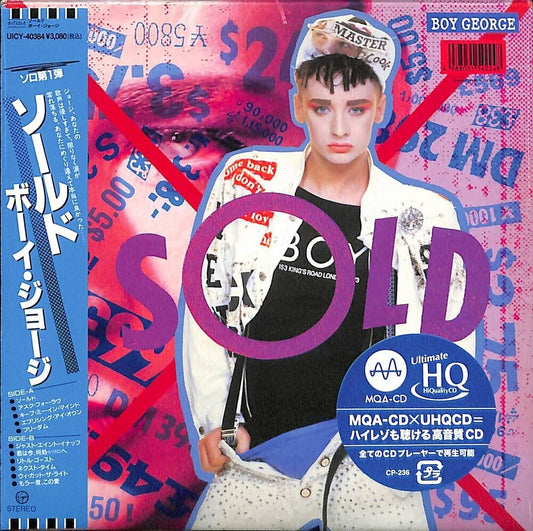 the album cover for Boy George - Sold - UHQCD-MQA-CD / Paper Sleeve