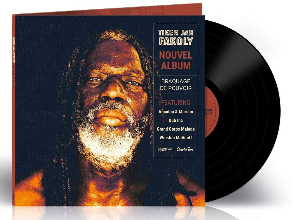 the album cover for Tiken Fakoly  Jah - Braquage De Pouvoir (Fra)