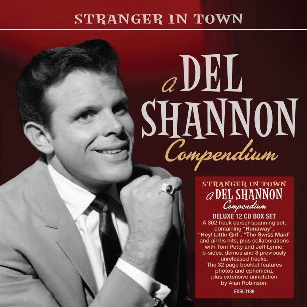 the album cover for Del Shannon - Stranger In Town: A Del Shannon Compendium (Box)