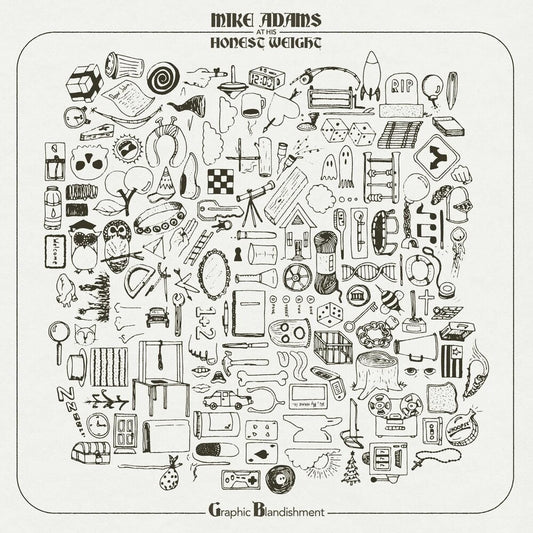 the album cover for Mike Adams at His Honest Weight - Graphic Blandishment