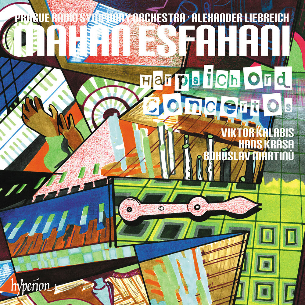 the album cover for Mahan Esfahani - Martinu Krasa & Kalabis: Harpsichord Concertos