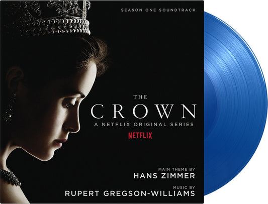 the album cover for Hans Zimmer  / Gregson-Williams,Rupert (Blue) (Ltd) - Crown: Season 1 (Blue) [Colored Vinyl] [Limited Edition] [180 Gram]