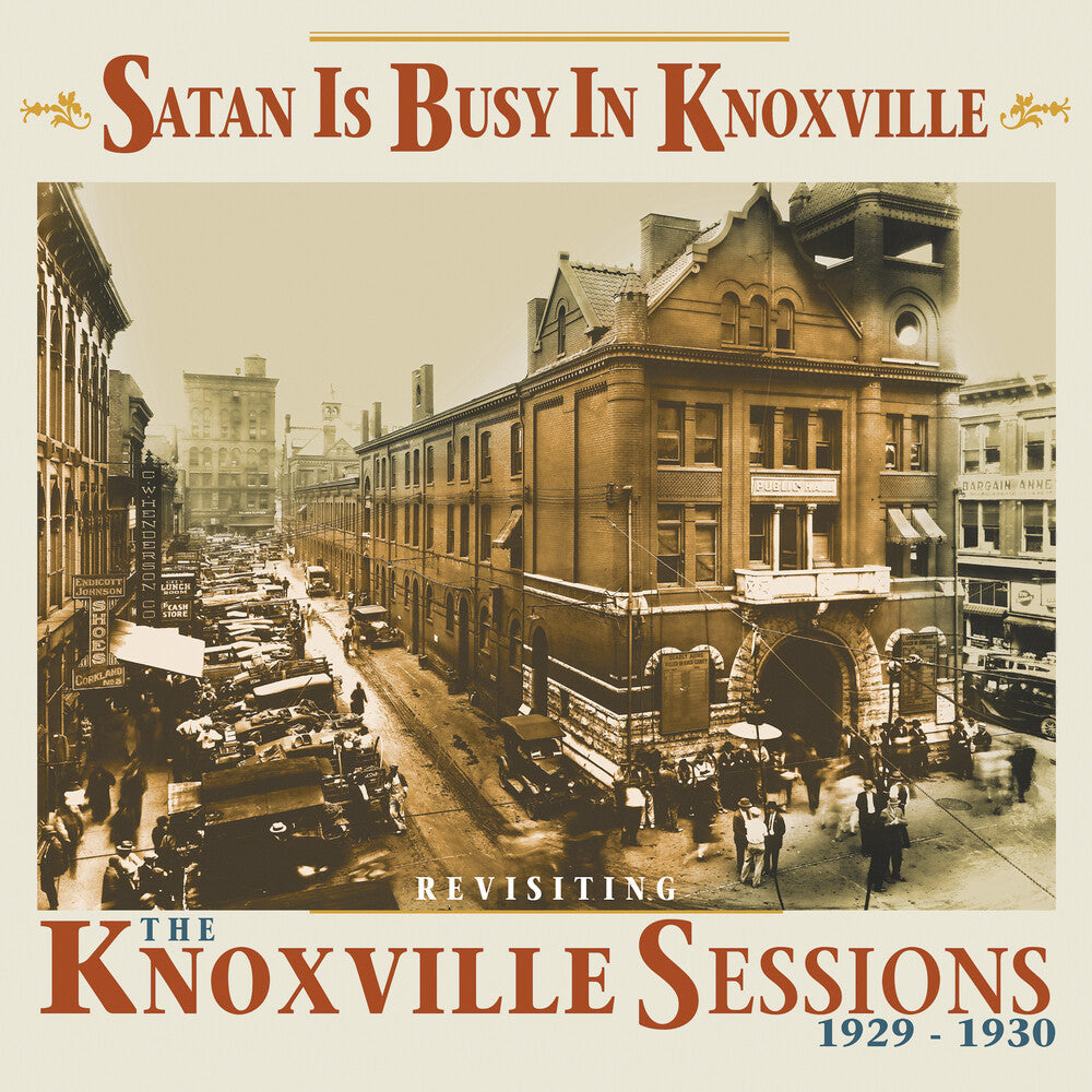 the album cover for Satan Is Busy In Knoxville: Revisiting / Various - Satan Is Busy In Knoxville: Revisiting / Various