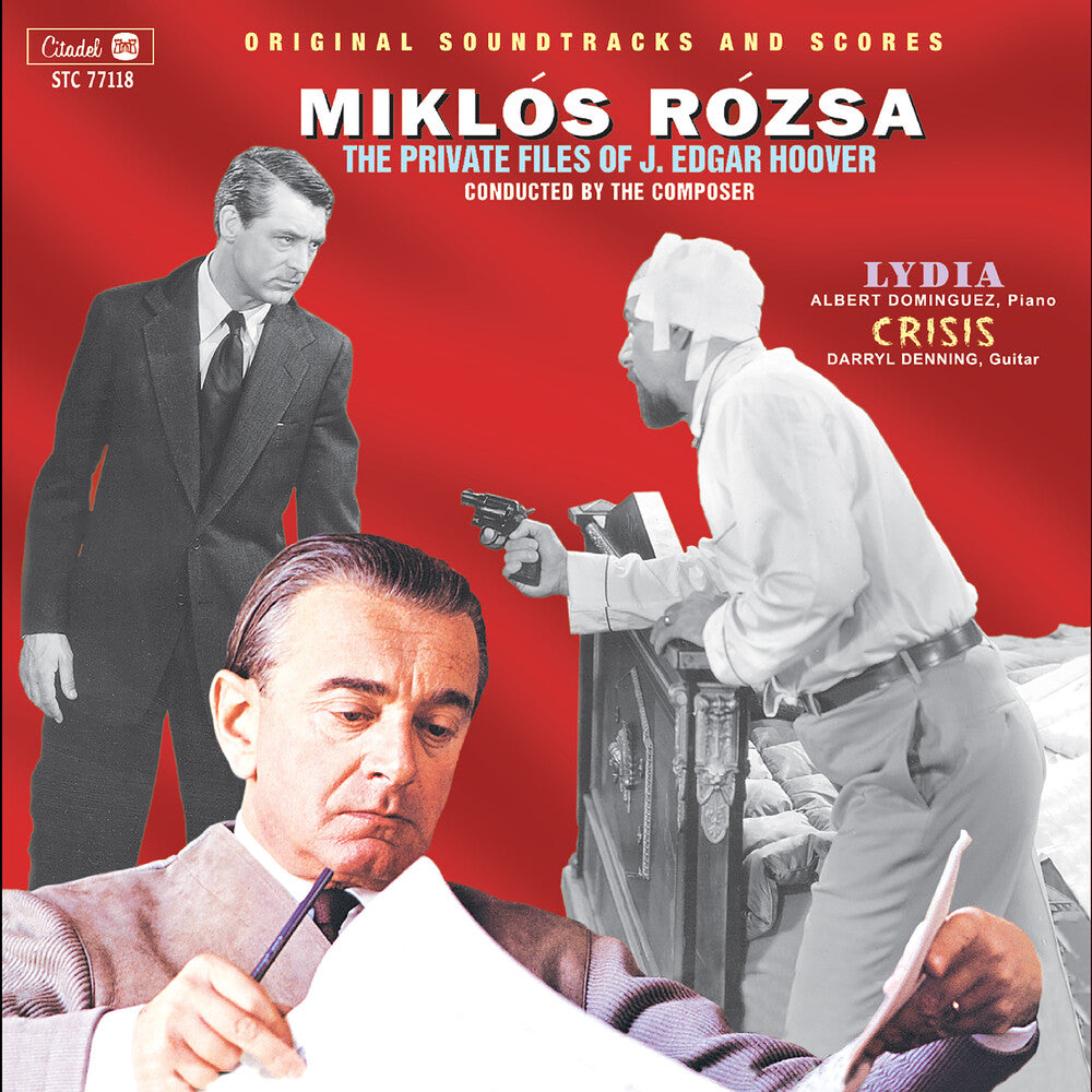 the album cover for Miklos Rozsa - Private Files Of J. Edgar Hoover