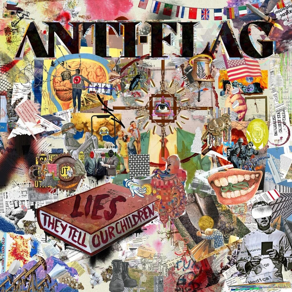 the album cover for Anti-Flag - Lies They Tell Our Children [White LP]