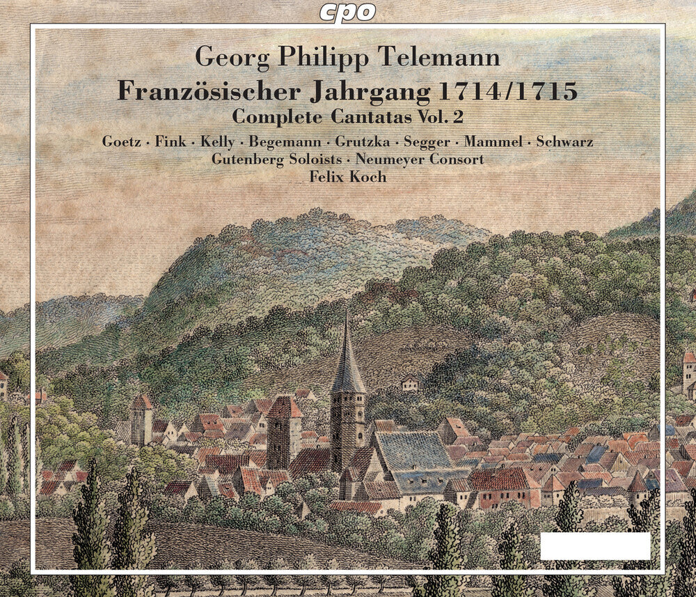 the album cover for Telemann / Sabine Goetz / Fink - V2: Complete Cantatas