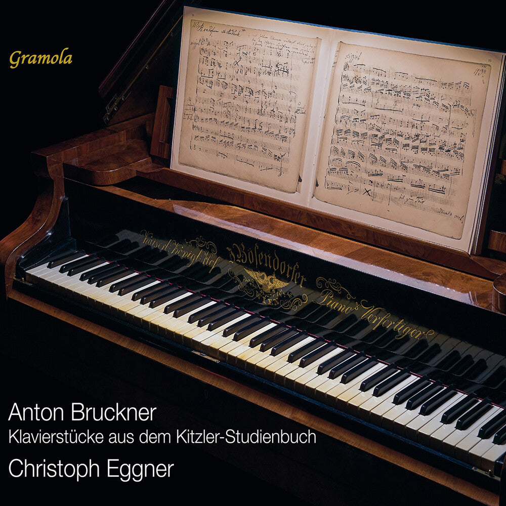 the album cover for Bruckner / Eggner - Piano Pieces