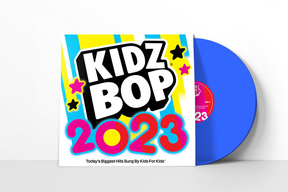 the album cover for Kidz Bop - KIDZ BOP 2023 [Electric Blue LP]