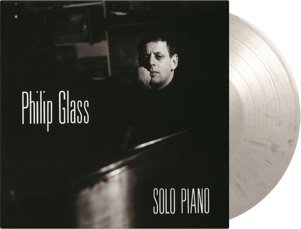the album cover for Philip Glass - Solo Piano (Blk) [Colored Vinyl] [Limited Edition] [180 Gram] (Wht)