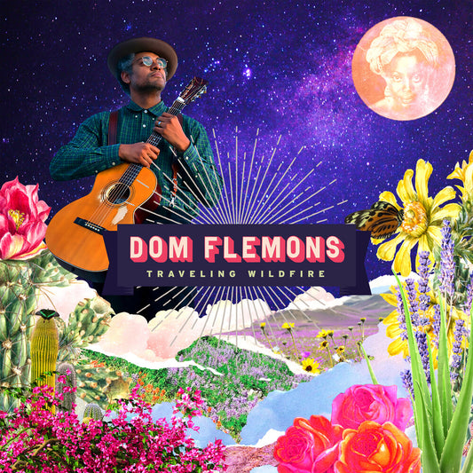 the album cover for Dom Flemons - Traveling Wildfire