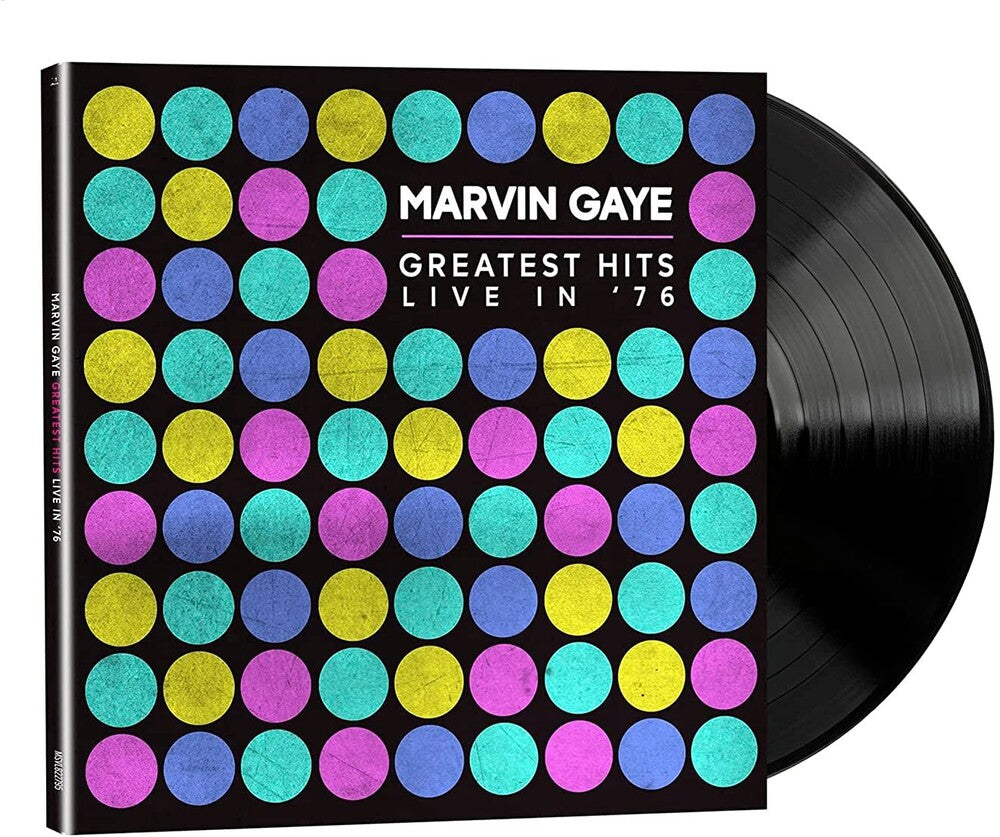 the album cover for Marvin Gaye - Greatest Hits Live in '76 [LP]