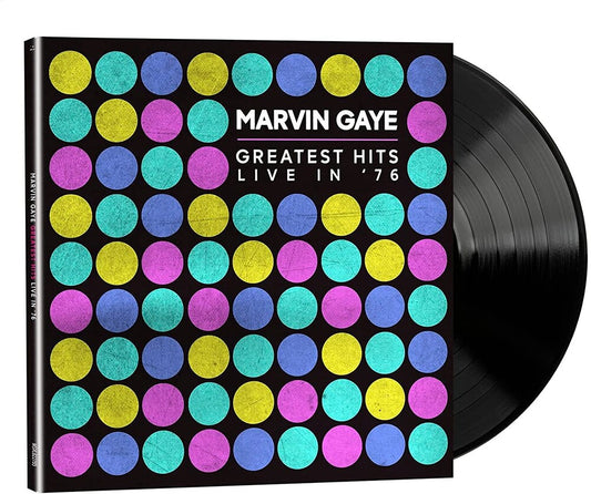 the album cover for Marvin Gaye - Greatest Hits Live in '76 [LP]