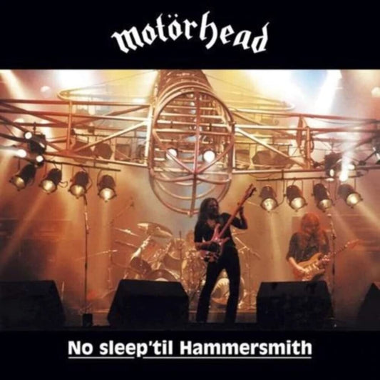 the album cover for Motörhead - No Sleep 'til Hammersmith (Uk)