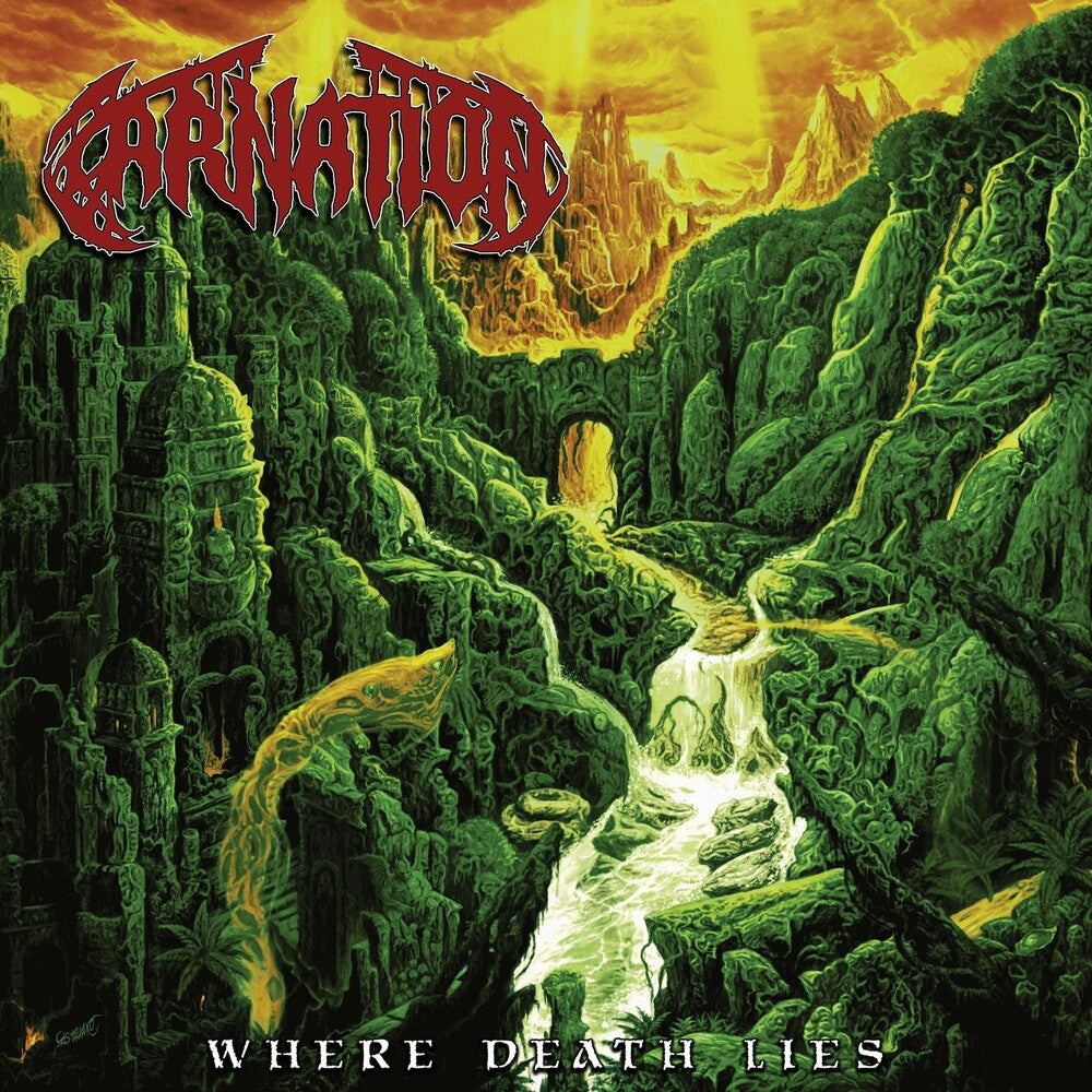 the album cover for Carnation - Where Death Lies (Blk) [Colored Vinyl] [Limited Edition] (Red) (Wht)