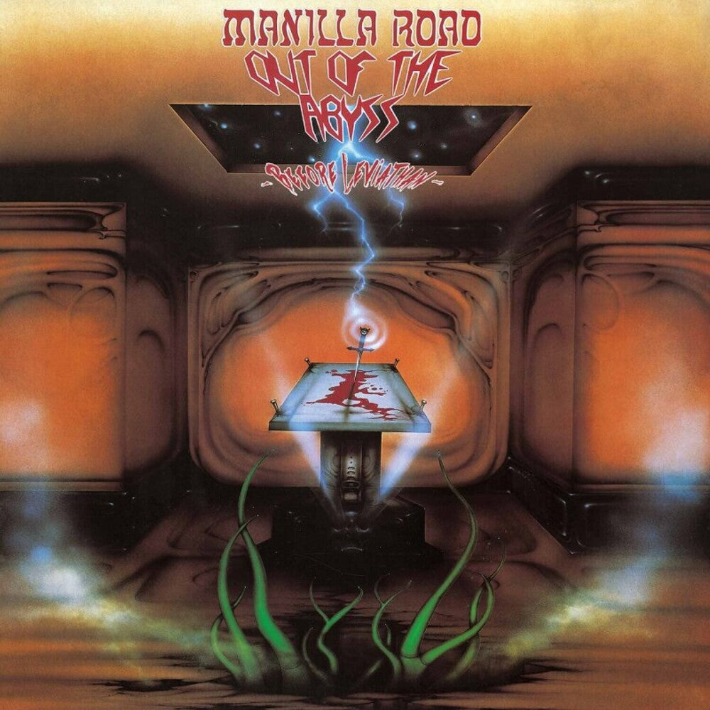 the album cover for Manilla Road - Out Of The Abyss: Before Leviathan - Splatter