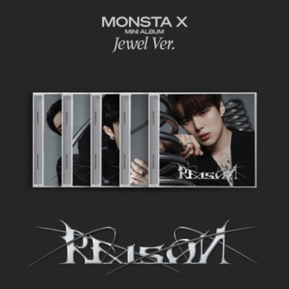 the album cover for Monsta X - Reason - Random Cover - Jewel Case - incl. 16pg Photobook, Photocard + Mini-Folded Poster