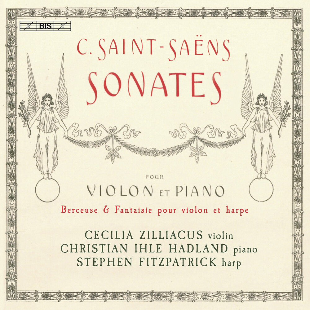 the album cover for Saens / Zilliacus / Hadland - Sonatas For Violin & Piano