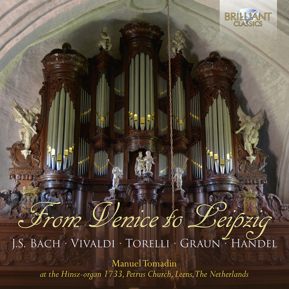 the album cover for Bach / Tomadin - From Venice To Leipzig