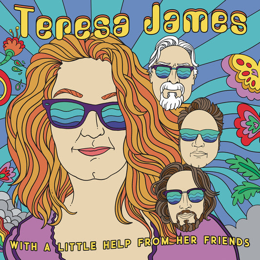 the album cover for Teresa James - With A Little Help From Her Friends