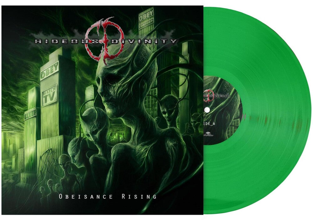 the album cover for Hideous Divinity - Obeisance Rising