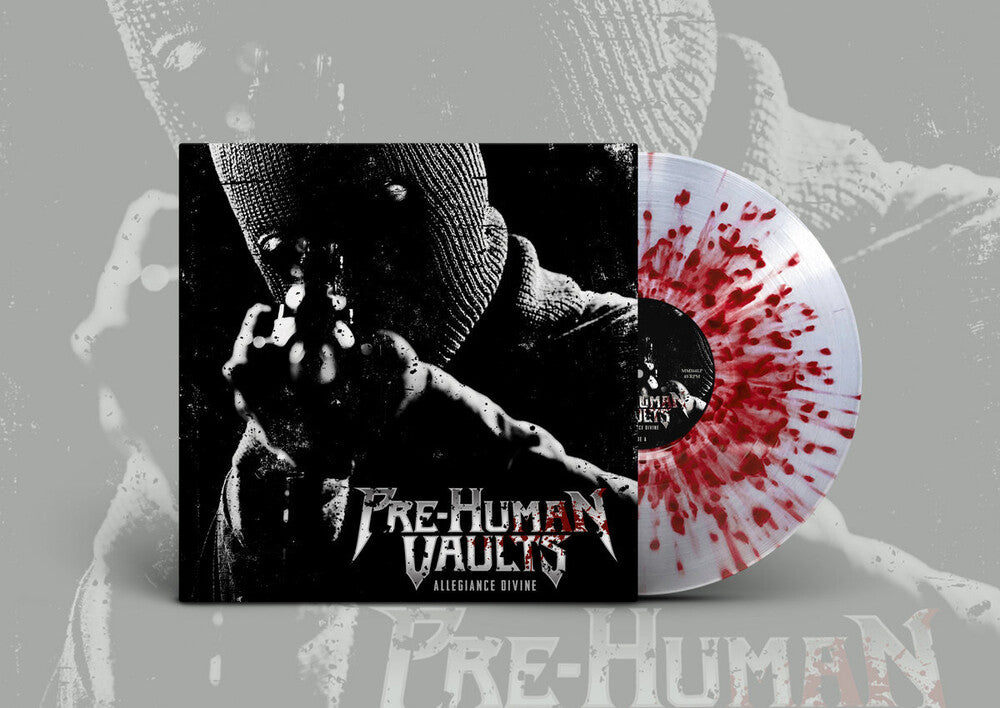the album cover for Pre-Human Vaults - Allegiance Divine - Clear Splatter [Clear Vinyl] (Gate)