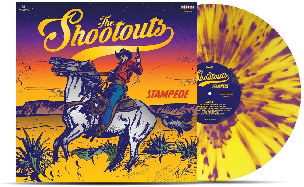 The Shootouts - Stampede [Indie Exclusive Limited Edition Yellow & Deep Purple Splatter LP]