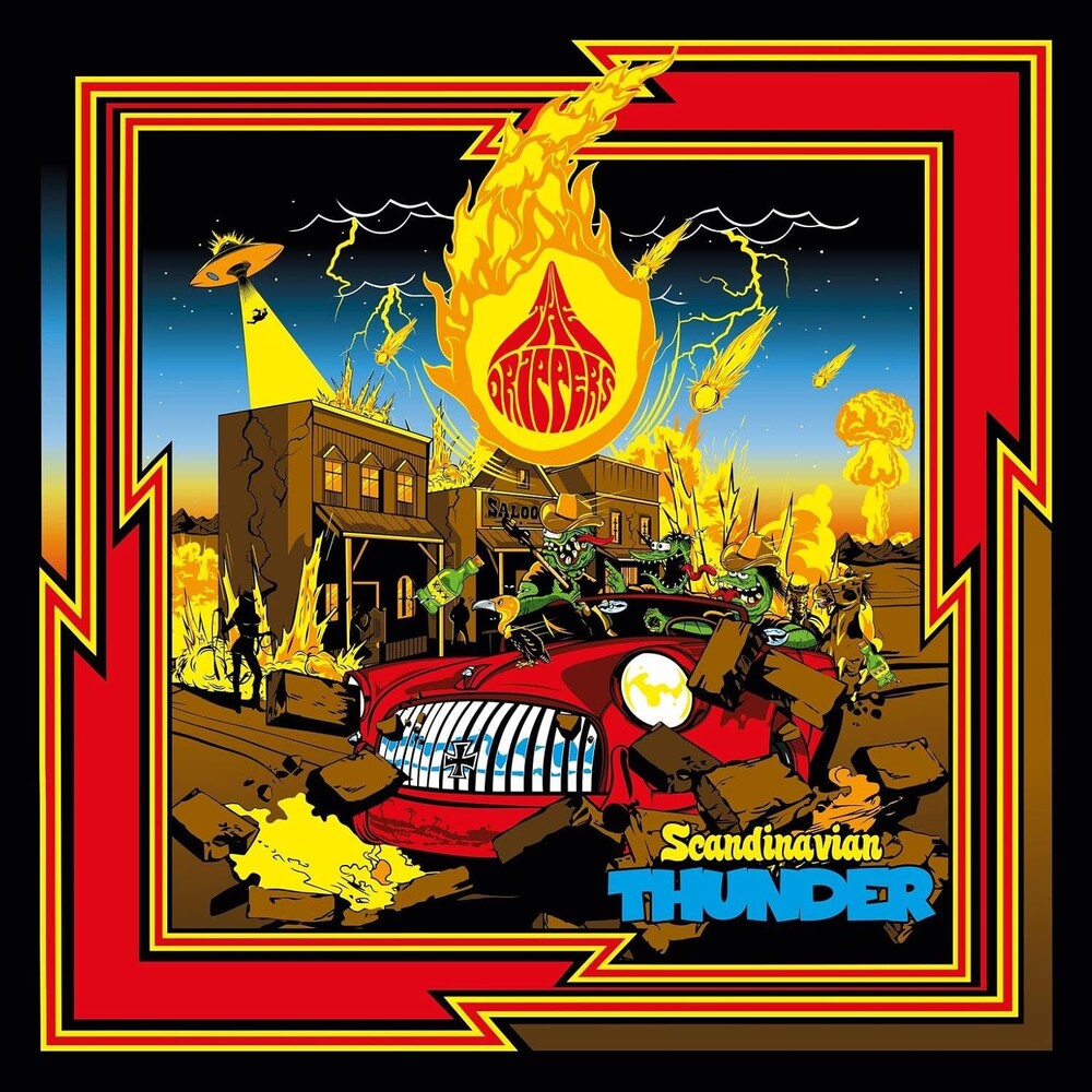 the album cover for Drippers - Scandinavian Thunder (Uk)