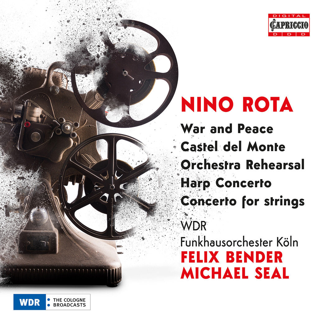 the album cover for Rota / Wdr Funkhausorchester Koln - Film Music Concertos