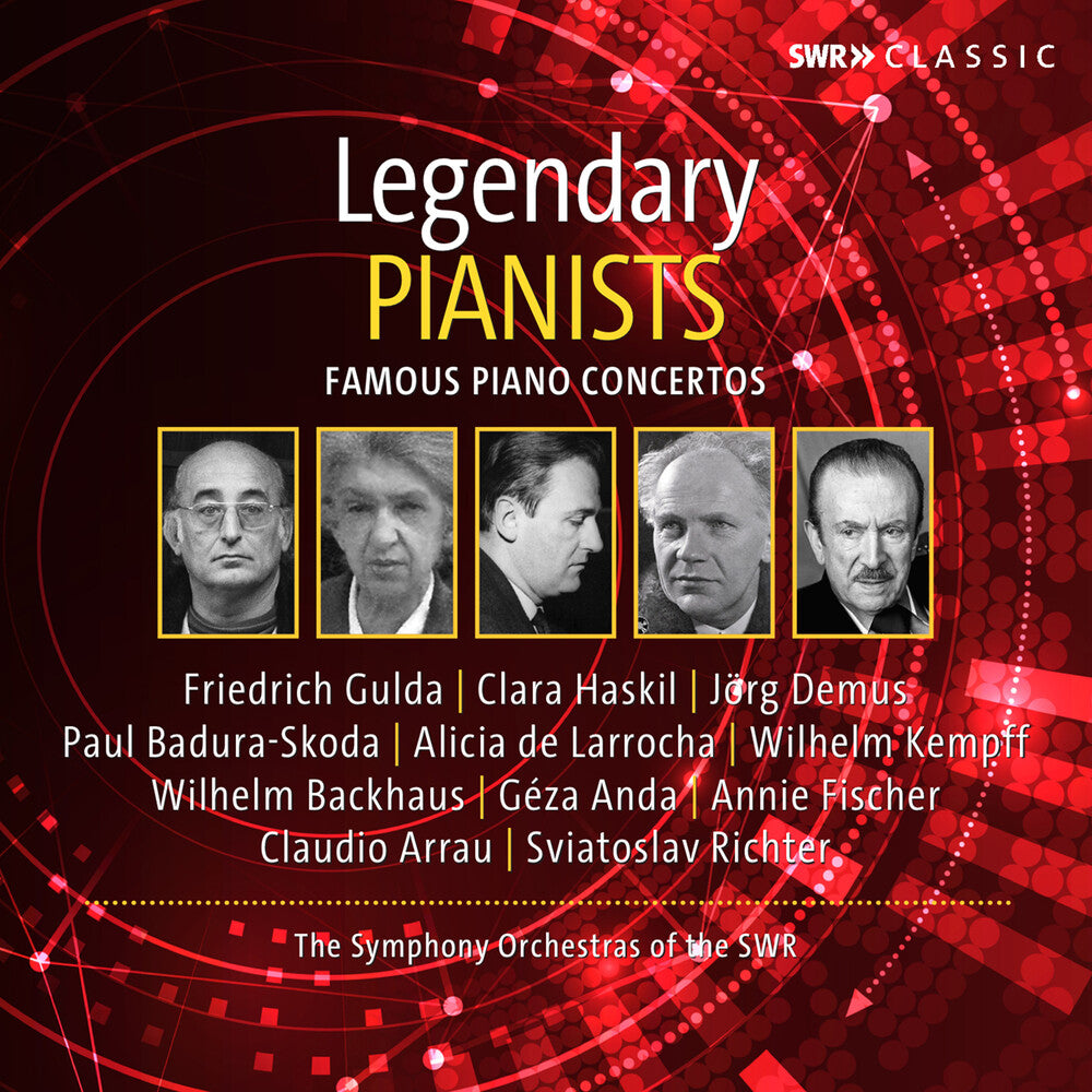 the album cover for Bartok / Beethoven / Brahms - Legendary Pianists - Famous Piano Concertos