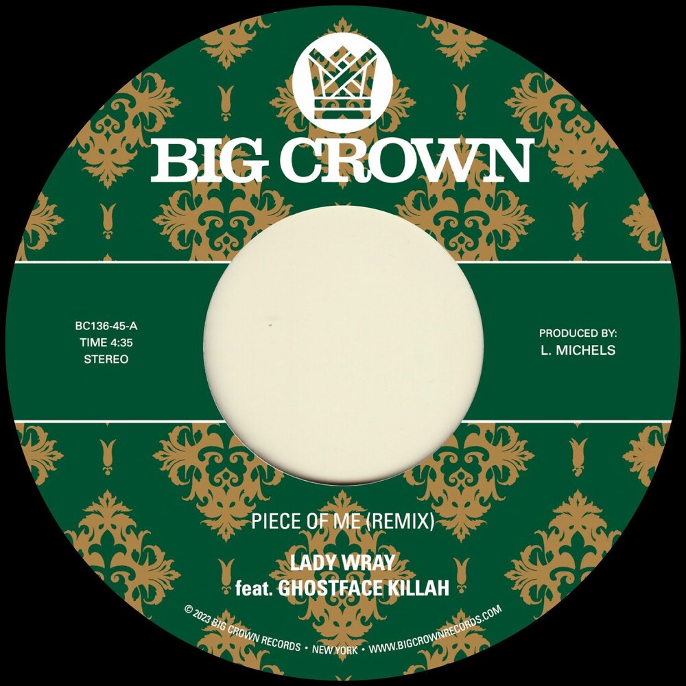 the album cover for Lady Wray & Pete Rock - Piece Of Me (feat. Ghostface Killah) b/w Joy & Pain (Pete Rock Remix) [Vinyl Single]