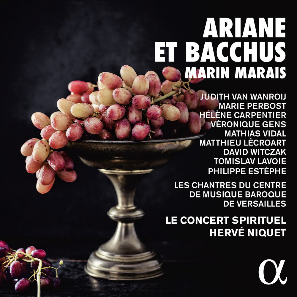 the album cover for Marais / Le Concert Spirituel - Ariane Et Bacchus