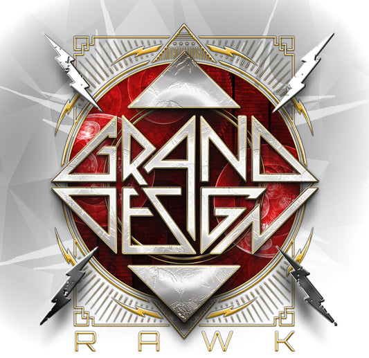 the album cover for Grand Design - Rawk