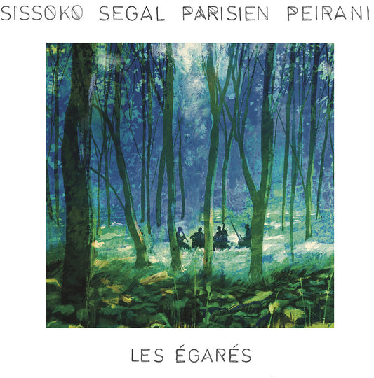 the album cover for Sissoko Segal Parisien Peirani - Les Egares