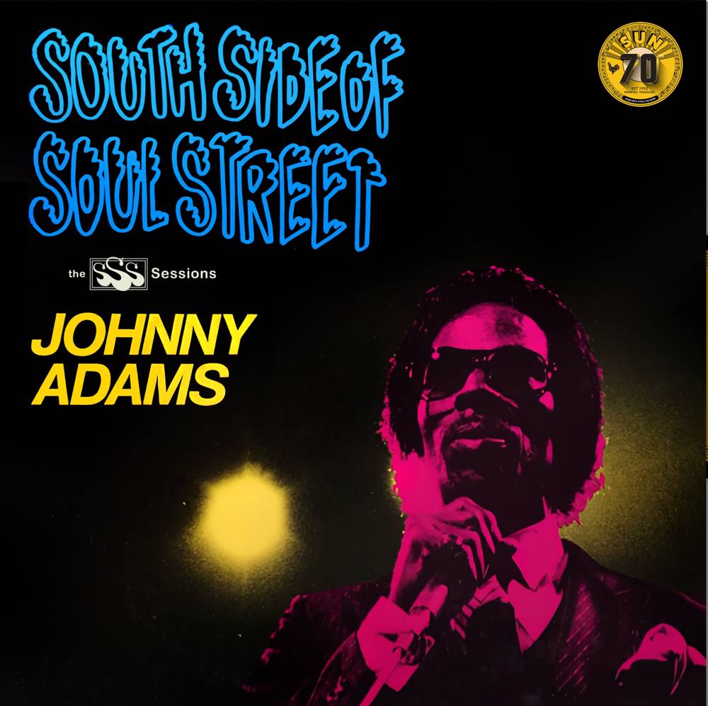 the album cover for Johnny Adams - South Side of Soul Street [RSD Essential Indie Colorway White LP]