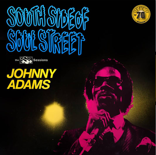 the album cover for Johnny Adams - South Side of Soul Street [RSD Essential Indie Colorway White LP]