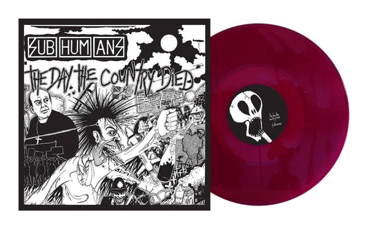 the album cover for Subhumans - The Day The Country Died [RSD Essential Indie Colorway Deep Purple LP]