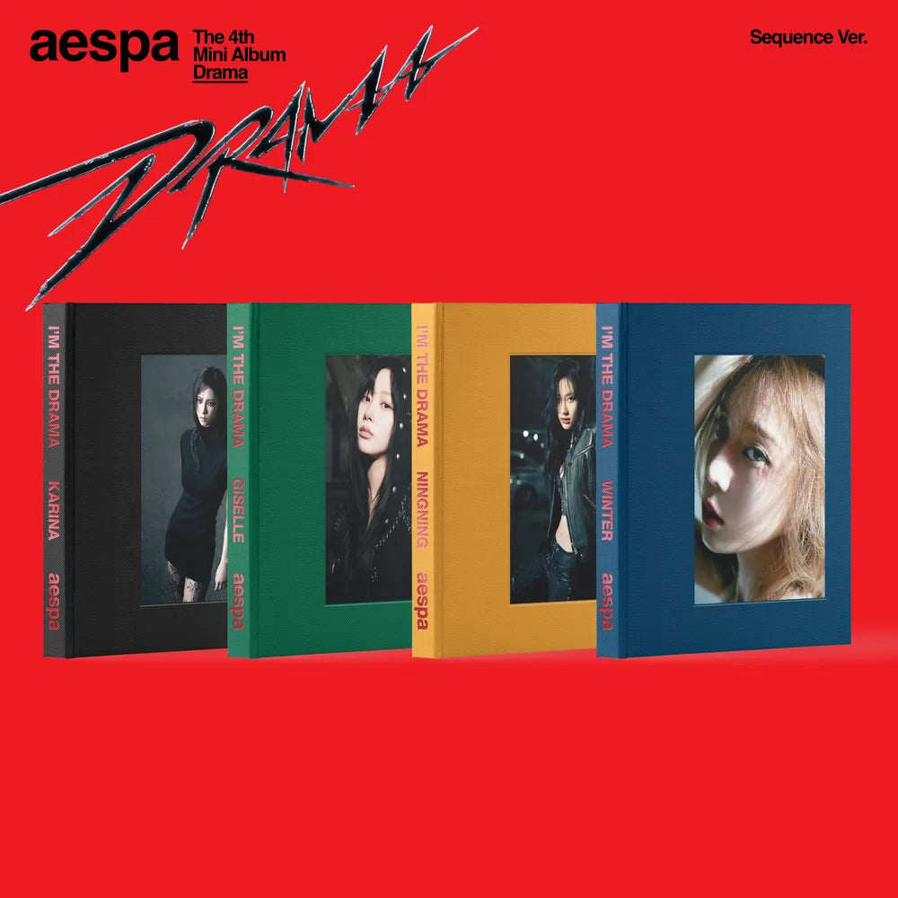 the album cover for Aespa - Drama - The 4th Mini Album (Sequence Ver.) [Limited Edition]
