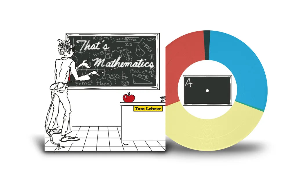 the album cover for Tom Lehrer - That's Mathematics / I Got It From Agnes [Red/Blue/Yellow 7" Single]