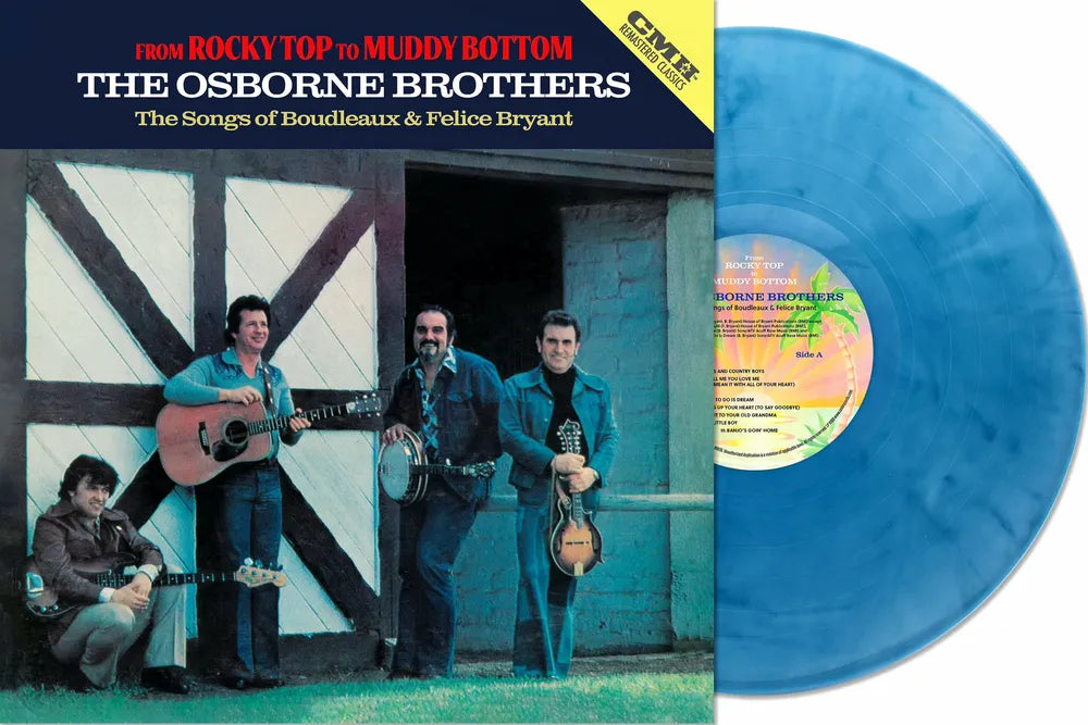 the album cover for The Osborne Brothers - From Rocky Top to Muddy Bottom [RSD Essential Indie Colorway Denim Blue LP]