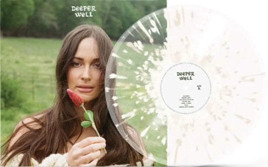 the album cover for Kacey Musgraves - Deeper Well [Indies Exclusive Transparent Spilled Milk LP]