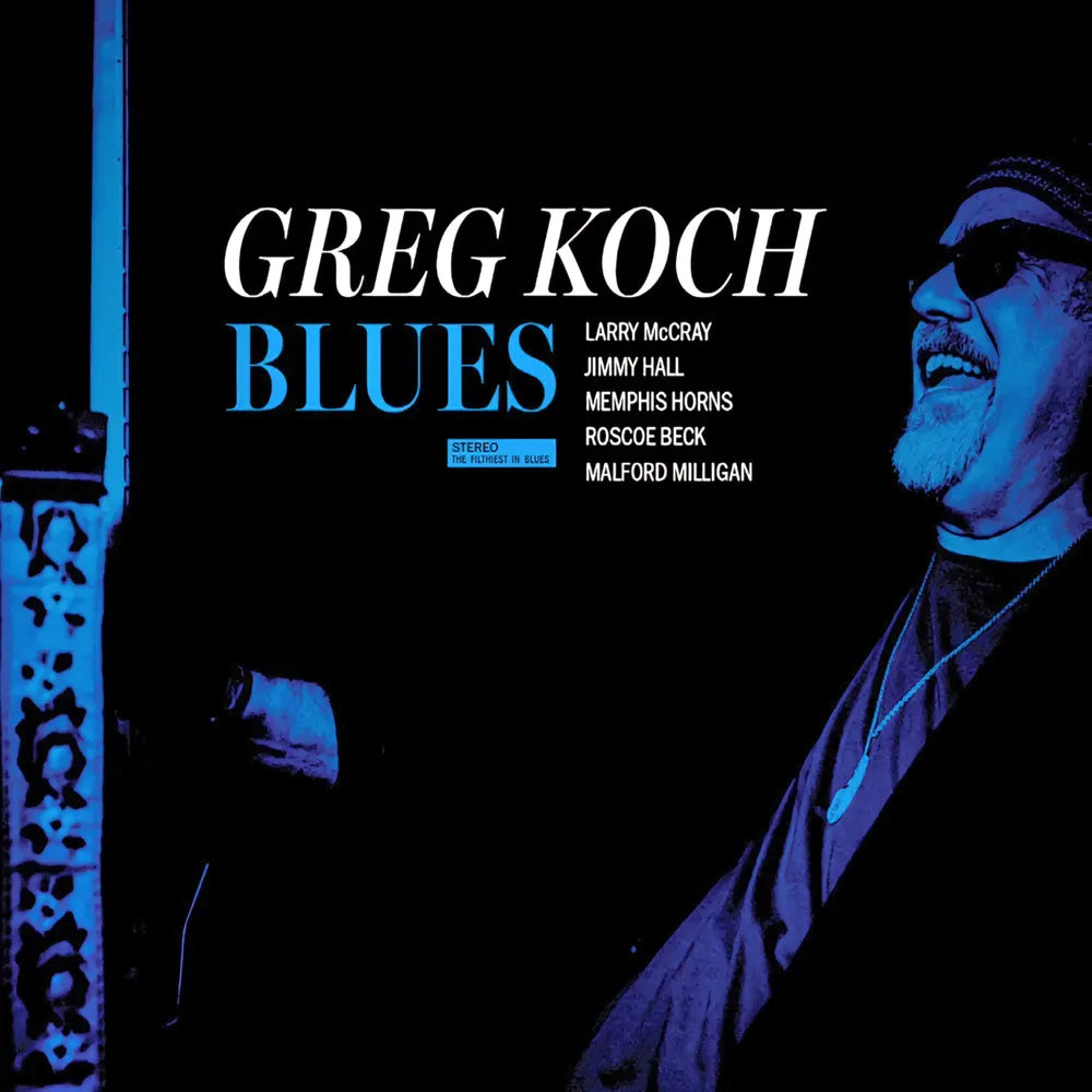 the album cover for Greg Koch - Blues