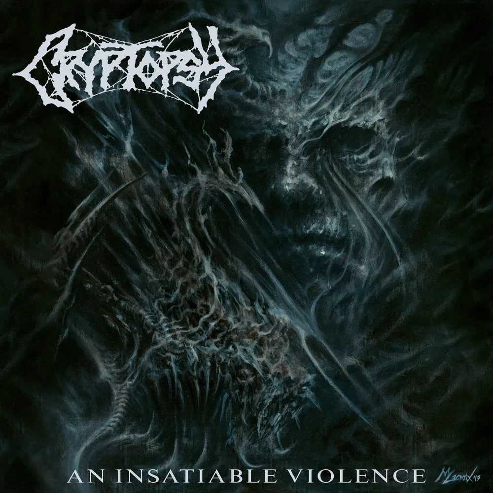 the album cover for Cryptopsy - An Insatiable Violence (Gate) [Limited Edition]