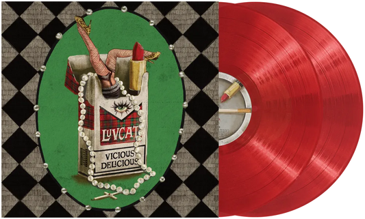 the album cover for Luvcat - Vicious Delicious [Indie Exclusive transparent red 2LP]