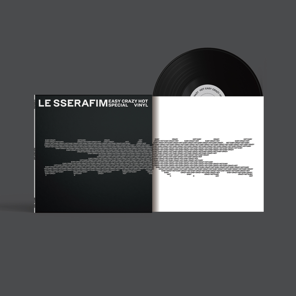 LE SSERAFIM - EASY-CRAZY-HOT (Special Vinyl) [CARBON BLACK] [Indie Exclusive]