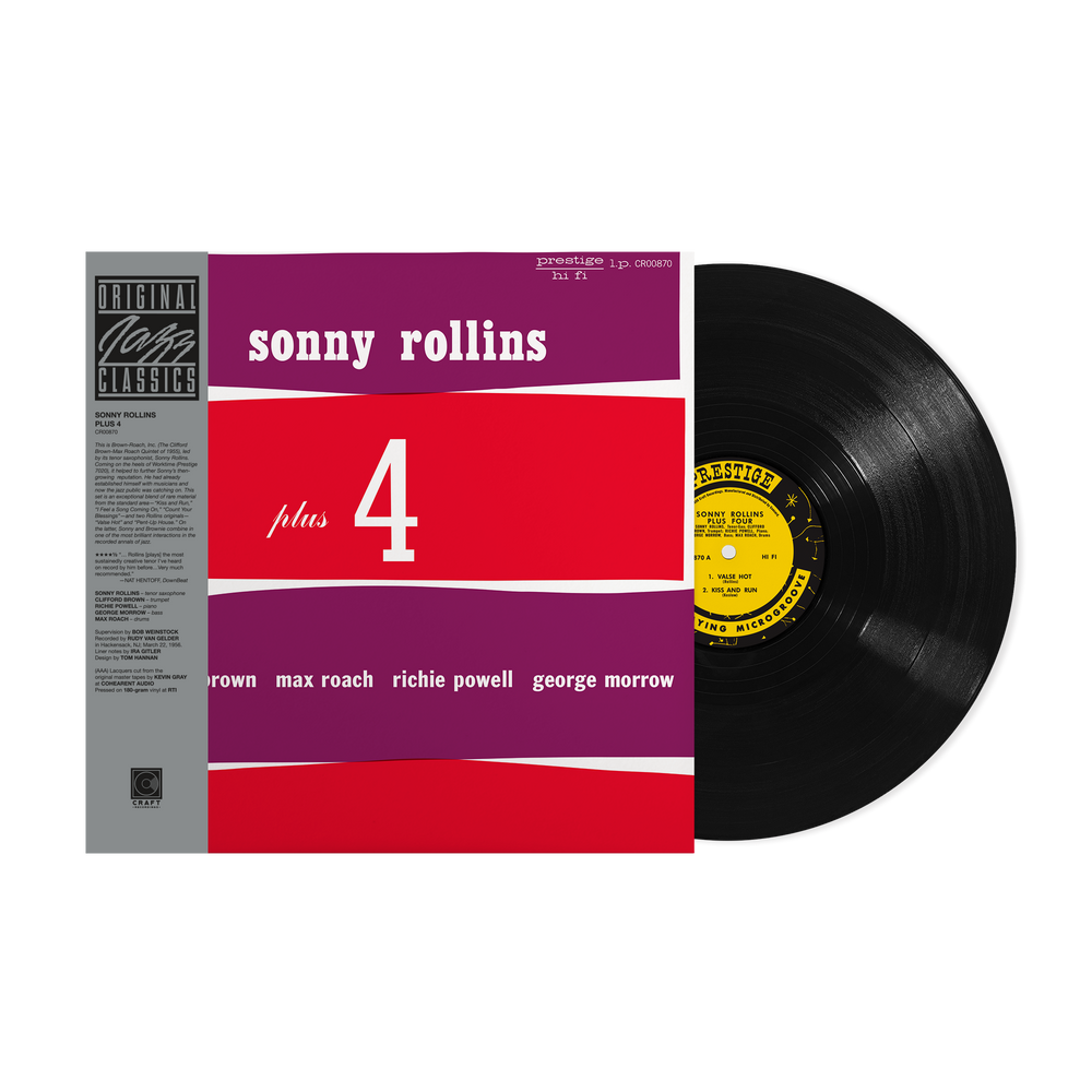 the album cover for Sonny Rollins - Plus 4 (Original Jazz Classics Series) -  [180g LP]