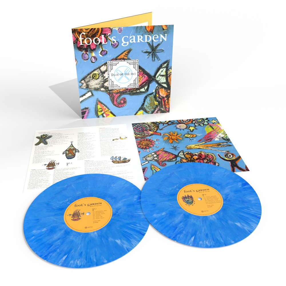 the album cover for Fools Garden - Dish Of The Day (30th Anniversary) [Blue Marble Deluxe Edition 2 LP]