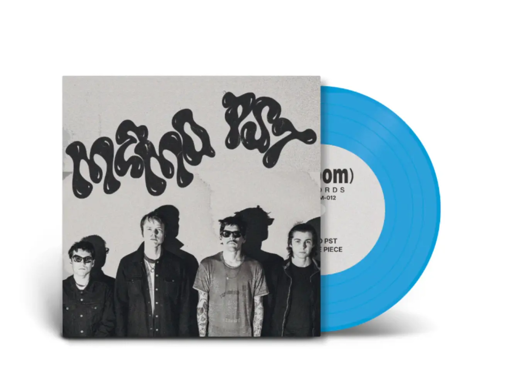 the album cover for Memo Pst - Puzzle Piece / Killed By A Loser [Blue Colored Vinyl]