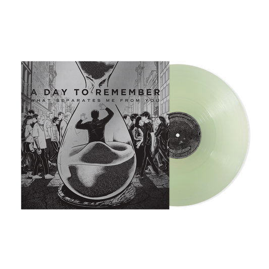 the album cover for A Day To Remember - What Separates Me From You (15th Anniversary) -  [Transparent Sea Glass vinyl]