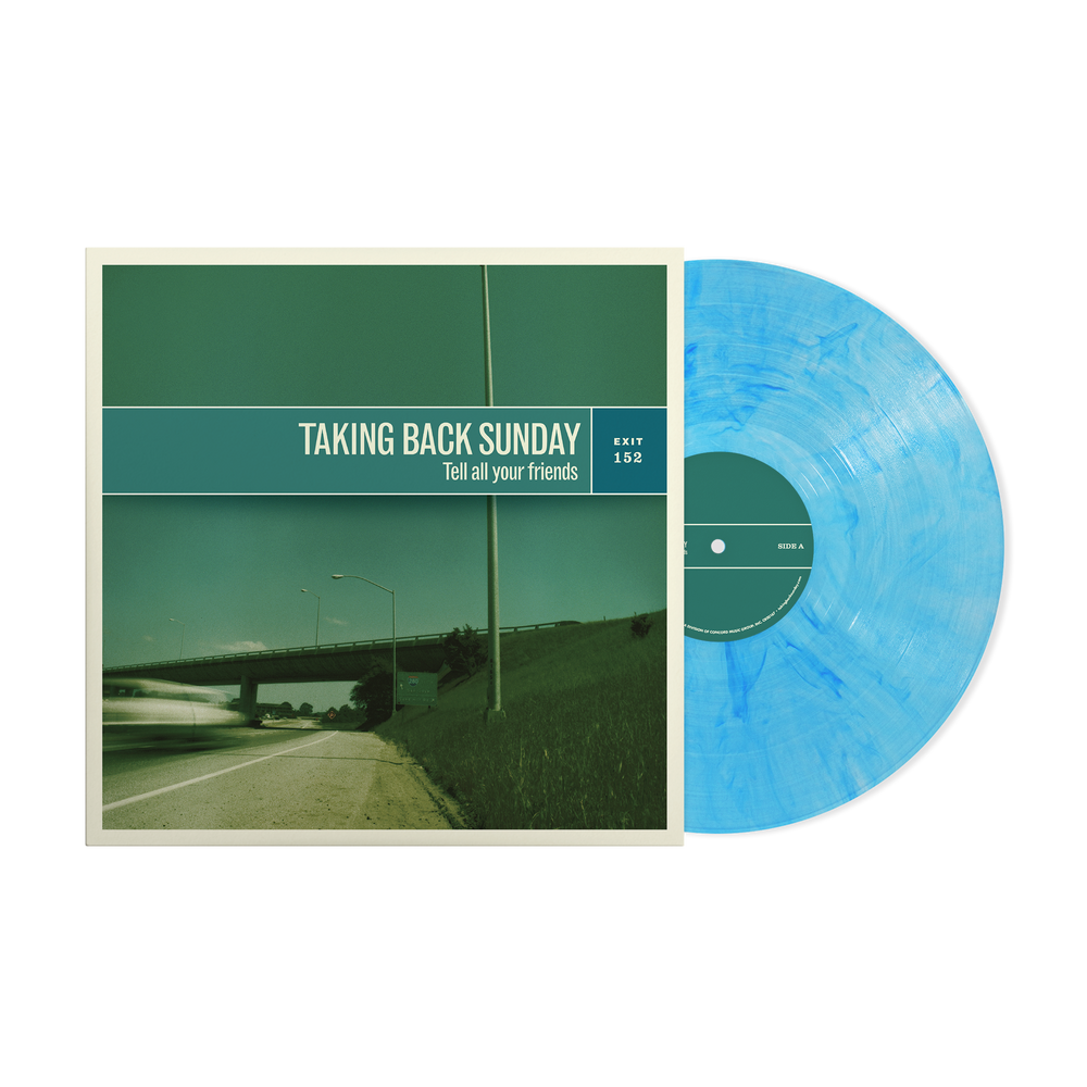 the album cover for Taking Back Sunday - Tell All Your Friends -  [Indie Exclusive Maelstrom LP]