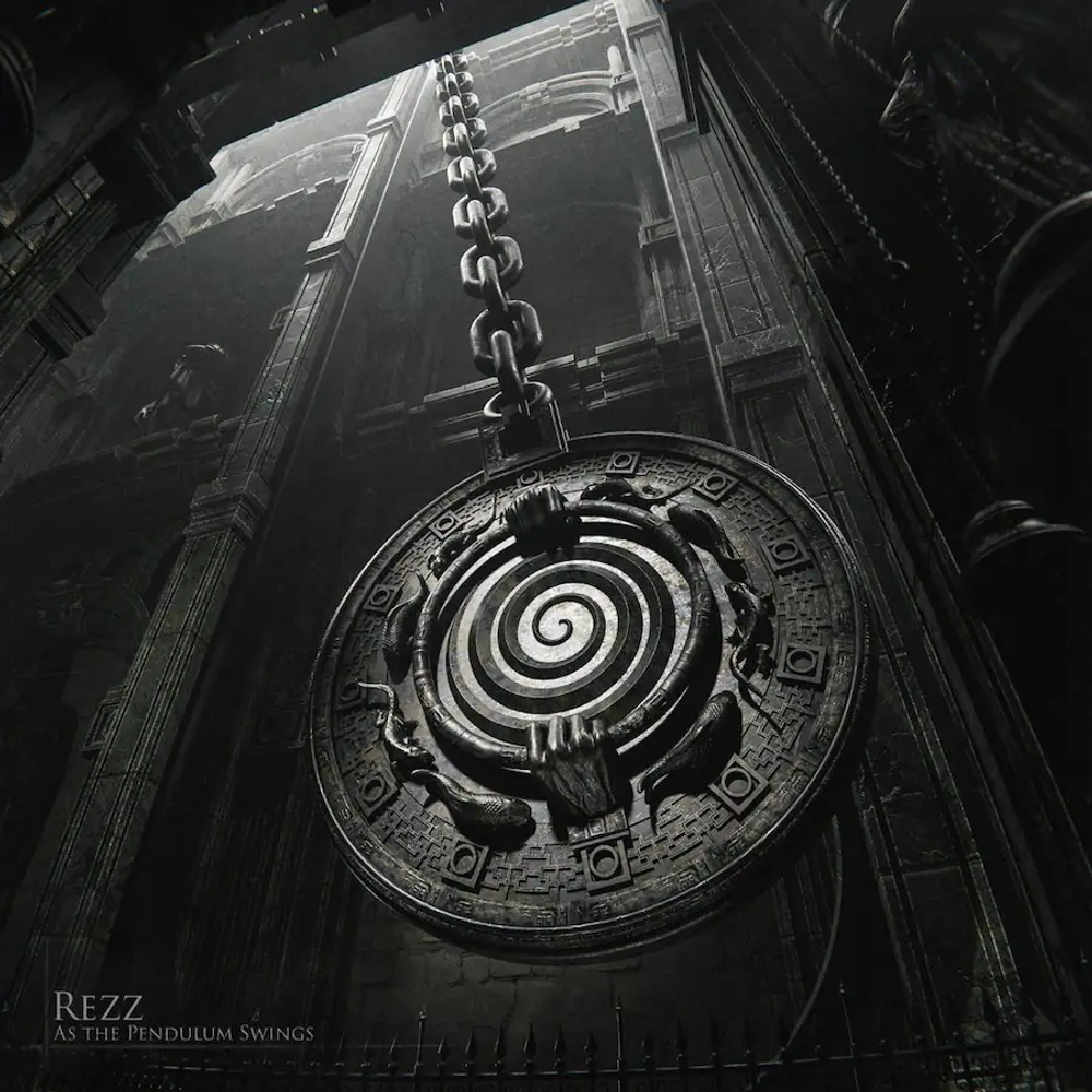 the album cover for Rezz - As The Pendulum Swings [Gray Colored Vinyl]